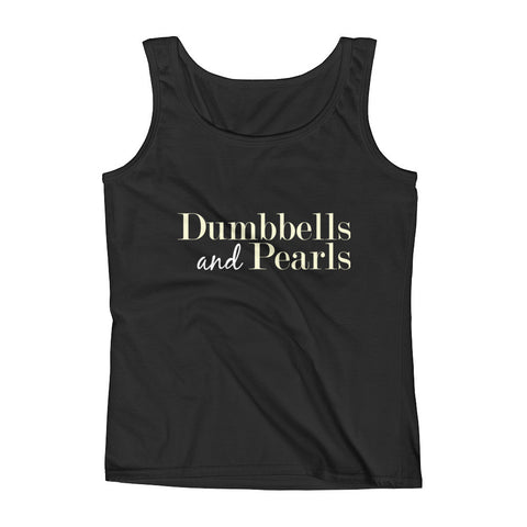 Dumbbells & Pearls Ladies' Tank