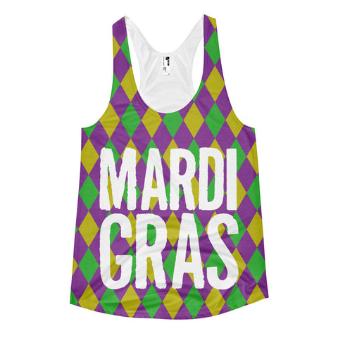 Mardi Gras Diamond Ladies' Tank